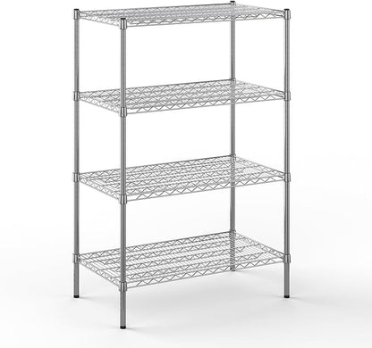 21" Deep x 36" Wide x 54" Height Wire Shelving Kit | 4-Tier | NSF Commercial Storage Rack Unit
