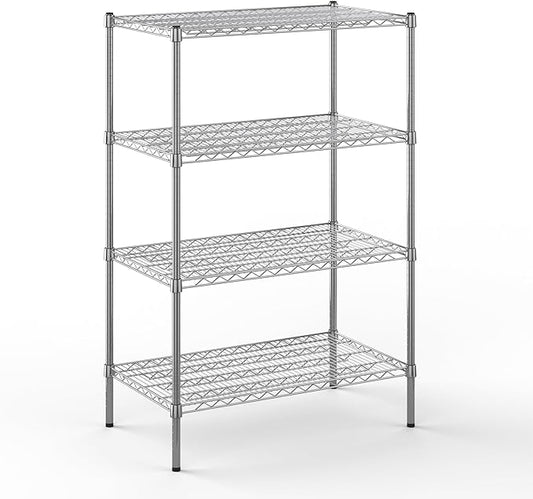 21" Deep x 36" Wide x 54" Height Wire Shelving Kit | 4-Tier | NSF Commercial Storage Rack Unit