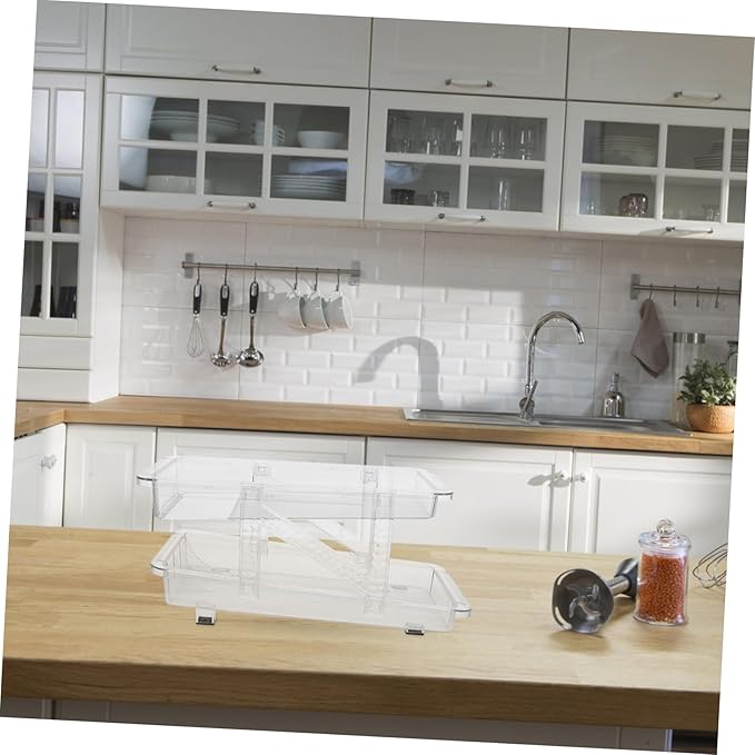 Zerodeko Soda Can Organizer for Refrigerator Transparent Double Rolling Beverage Dispenser Space-saving Storage Bin for Cans Easy Access and Automatic Dispensing for Kitchen and Pantry