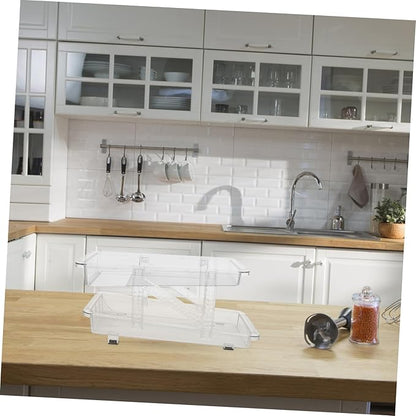 Zerodeko Soda Can Organizer for Refrigerator Transparent Double Rolling Beverage Dispenser Space-saving Storage Bin for Cans Easy Access and Automatic Dispensing for Kitchen and Pantry