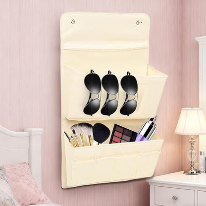 Wall Pocket - 15.75 x 24.8 Inch Step , Door Hanging Bag, Cupboard Hangable Storage Bag for Kitchen, Cupboard, Bathroom, Bedroom, Laundry College Door