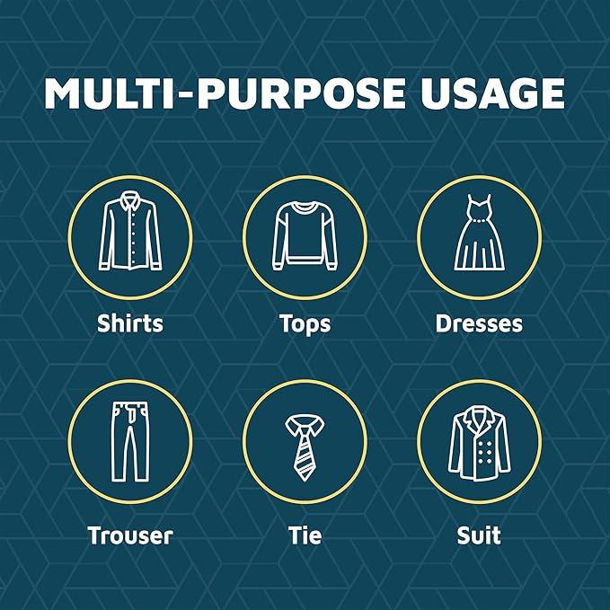 Black Space Saving Pants Hangers 2 Pack, 6 Layer Jeans Hangers & Closet Organizer for Jeans, Scarves, Skirts, Multi-Layer Hanger with Anti-Slip Coating & Stopper, Heavy-Duty S-Type Stainless Steel