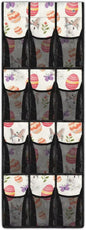 Easter Bunny Over the Door Shoe Organizer 12 Large Pockets Hanging Shoe Organizer for Closet Sturdy Oxford Fabric Shoe Rack for Door