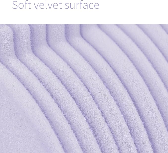 ManGotree 11" Baby Velvet Hangers, Non-Slip Kids Coat Hangers with 360° Swivel Hook, Ultra-Thin Felt Children's Hanger for Infant & Toddler Clothes, 15 Pack (Purple)