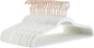 Amazon Basics Slim Velvet Non-Slip Space Saving Suit Clothes Hangers, Closet Organizer, Sturdy Construction, Ivory/Rose Gold, 50-Pack