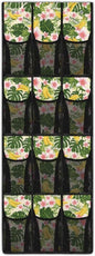 Tropical Flower Banana Over the Door Shoe Organizer 12 Large Mesh Pockets Shoe Rack for Closet Foldable Hanging Shoe Organizer Shoe Holder