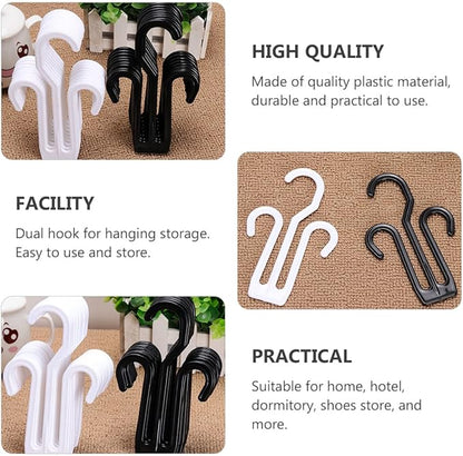 CHILDWEET 20pcs Plastic Multifunctional Shoe Rack Hangers Drying Hanger Closet Organizer