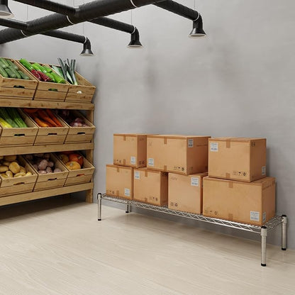 14" Deep x 54" Wide x 8" Height 1-Tier Wire Shelving Kit | NSF Commercial Storage Rack Unit