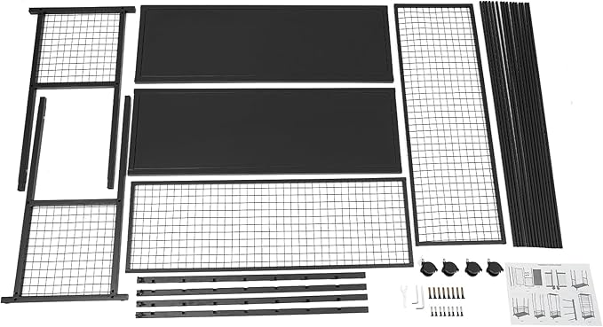 Double-Sided 16 Tier Ribbon Rack, Large Capacity Rolling Ribbon Wrapping Paper Organizer w/Top Shelf & Basket, Movable Metal Storage Cart for Home Retail Studio, 39"x13"x59" (Black)