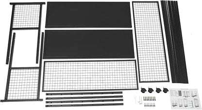 Double-Sided 16 Tier Ribbon Rack, Large Capacity Rolling Ribbon Wrapping Paper Organizer w/Top Shelf & Basket, Movable Metal Storage Cart for Home Retail Studio, 39"x13"x59" (Black)