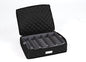 Covermates Flatware Storage Case with Removable Trays, Quilted Silverware Organizer with ID Window, Zipper Closure, Washable Protective Kitchen Storage Container, 15.5x11.5x3.5, Black
