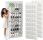 Over the Door Shoe Organizer with 40 Large Breathable Mesh Pockets, Space Saving Shoe Holder, Hanging Shoe Rack for Entryway Bedroom Closet Storage (White, 80 Pockets)