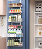 Bunoxea 6-Tier Over The Door Pantry Organizer,Hanging Spice Rack with Adjustable Basket,Over Door Racks,Pantry Organization And Storage, Laundry Room,Bathroom,Large Capacity,D5.3xW15.7xH60.9in