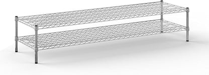 21" Deep x 72" Wide x 14" Height Wire Shelving Kit | 2-Tier | NSF Commercial Storage Rack Unit