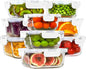 HOMBERKING Glass Food Storage Containers with Lids, [18 Piece] Meal Prep Containers, Airtight Lunch Bento Boxes (9 lids & 9 Containers) - White