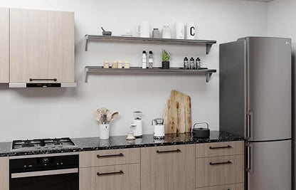 AmGood 8 in. x 60 in. Stainless Steel Wall Shelf | NSF | Metal Shelving | Garage, Laundry, Storage, Utility Room | Restaurant, Commercial Kitchen