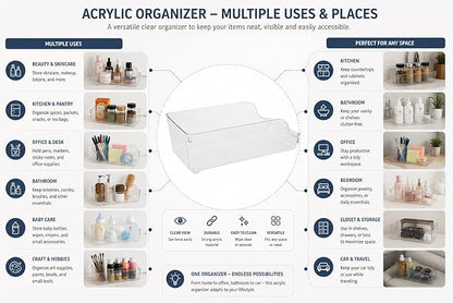 2 Pack Clear Acrylic Soda Can Organizer for Refrigerator Stackable Beverage Storage Holder for Fridge, Pantry & Cabinets Durable Plastic Can Dispenser Rack for Soda Beer & Sparkling Water