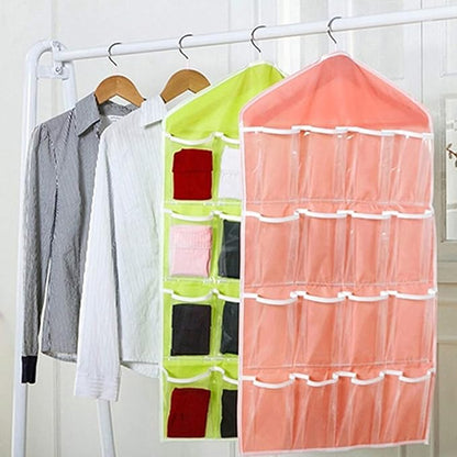 16 Pockets Clear Over Door Hanging Bag Shoe Rack Hanger Storage Organizer Attractive design