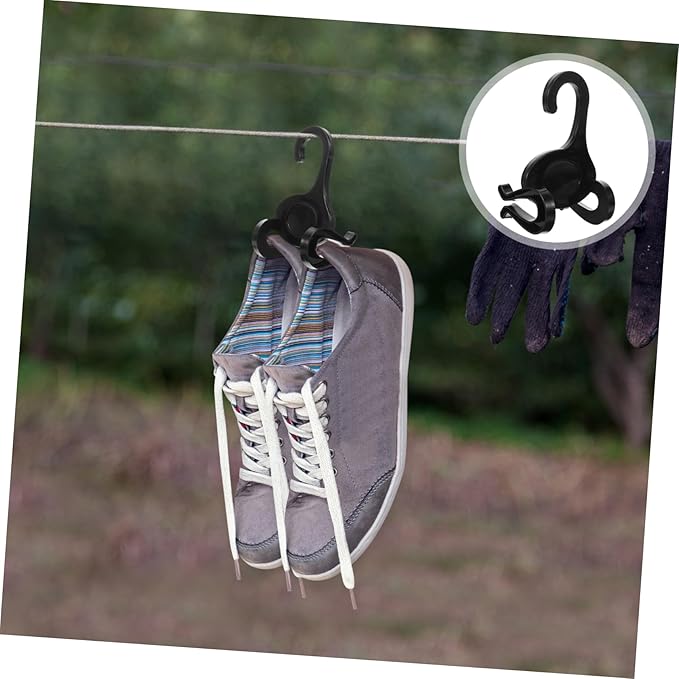 Alipis 10pcs Vertical Plastic Shoe Hooks Hanging Organizer for Sneakers Slippers and Sports Shoes Household Hangers for Closet Display