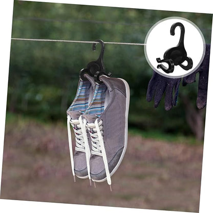Alipis 10pcs Vertical Plastic Shoe Hooks Hanging Organizer for Sneakers Slippers and Sports Shoes Household Hangers for Closet Display