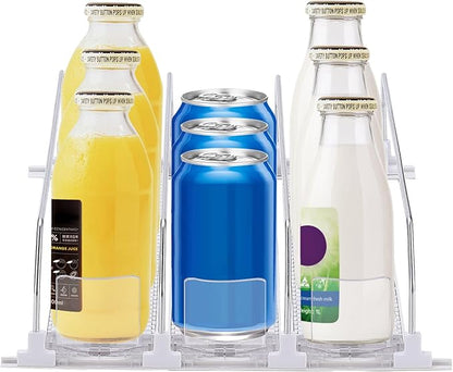 Refrigerator Beverage Storage Box Automatic Beverage Pusher Soda Can Dispenser Refrigerator Storage Box Automatic Pusher Glide Drink Organizer for Kitchen(#4)