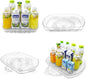 Incostar 360° Rotating Lazy Susan Turntable - Multifunctional Rectangular Organizer 15.1" x 11.4" for Refrigerator, Cabinet, Pantry, and Kitchen Countertop (4 Pack)