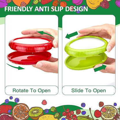 T-Raputa Avocado Saver and Onion Storage - Reusable refrigerator fruit storage containers - is the storage Apples, Tomatoes, Tomato,Garlic for Ideal(4 Set)