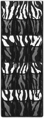 Zebra Stripes Shoe Organizer Over The Door 12 Pockets Shoe Holder Hanger for Living Room Space Saving Back Door Storage Organizer Easy to Install Wall Hanging Storage