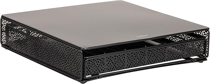 Mind Reader Single Serve Coffee Pod Drawer, 36 Pod Capacity, Countertop Organizer, Removable Dividers, Metal, Black
