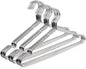 OIKA 30 Pack Heavy Duty Stainless Steel Hangers, Space-Saving Silver Clothes Hangers for Coats, Dresses, Shirts, Slacks with Non-Slip Groove Design, Ideal for Closet/Dorm/Laundry/Outdoor Use