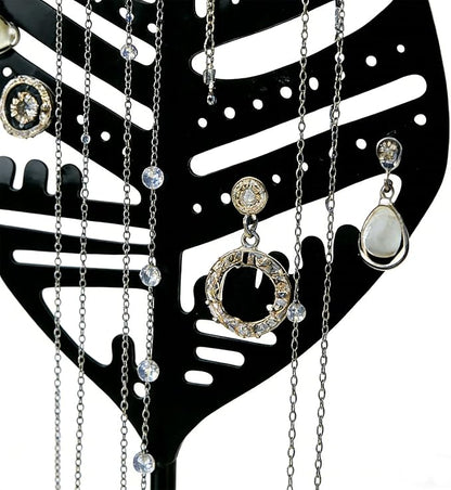 Leaf jewelry storage rack Jewelry Organizer Jewelry Stand Jewelry Holder Organizer, Necklace Organizer with Ring Tray, Sturdy Jewelry Hanger for Necklace