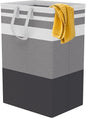 75L Large Laundry Hamper with Handles, Dirty Clothes Hamper for Bedroom Waterproof, Freestanding Tall Laundry Basket Waterproof, Hamper for Bedroom, Bathroom, Dorm, Toys Storage(Stripes, 1 × 75L)