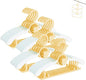 HGYZE Baby Nursery Closet Hangers, Ultra-Thin Non-Slip and Extendable Laundry Infant Pant Hanger for Newborn Clothes -20pcs Yellow Gift- Adjustable Children Coat Hanger for Girl Boy Toddler Kids Child