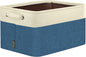 BALEINE 1 Pack Fabric Closet Storage Bins for Shelves, Linen Closet Organizers and Storage, Decorative Baskets for Organizing, Shelf, Clothes, Home, Office (Navy Blue, 17''x13''x10.5'')