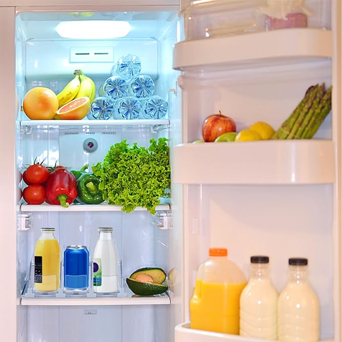 Refrigerator Beverage Storage Box Automatic Beverage Pusher Soda Can Dispenser Refrigerator Storage Box Automatic Pusher Glide Drink Organizer for Kitchen(#4)