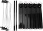 5pcs Drink Organizer for Fridge, Self Pushing Soda Can Dispenser Automatic Drink Dispenser Beer Bottle Beverage Organizer Drink Holder for Refrigerator (Black)