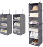 GRANNY SAYS Bundle of 2-Pack Hanging Clothing Organizer & 1-Pack Hanging Storage Shelves