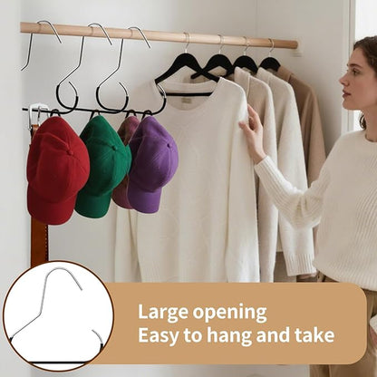 6PCS Hat Organizer for Baseball Caps, Hat Storage Hook, Cap Rack for Organizers and Storage