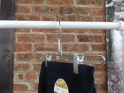 NAHANCO Metal Skirt/Pant Hanger with Standard Hook - 12" (Pack of 25)