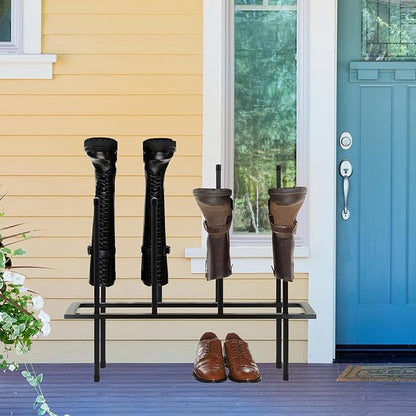 Boot Rack Shoe Cabinet Metal Shoe Rack for Closet Shoe Organizer for Closet for 4 Pairs Free Standing Shoe Racks Shoe Cabinet Storage for Entryway Bedroom, Patio Outdoor, Hallway large Boot Tray