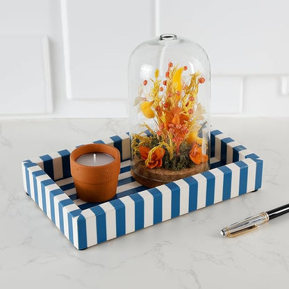 Handicrafts Home Guest Bathroom Towel Tray 10x6 Inch - Organizer for Jewelry, Towels, and Paper Hand Towels, Office Desk - Napkin Holder, Vanity Organizer, Makeup Accessory Organizer - Volupte