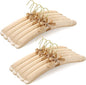 TOPIA HANGER Padded Hangers for Women Clothing, 10-Pack Thick Foam Padded Satin Hangers No Shoulder Bump for Sweaters, Coat, Blouses, Dresses (Champagne Gold), CT18CP10
