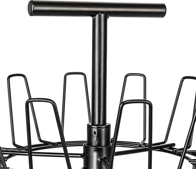 Household Essentials 4-Tier Shoe Storage Tree, Matte Black