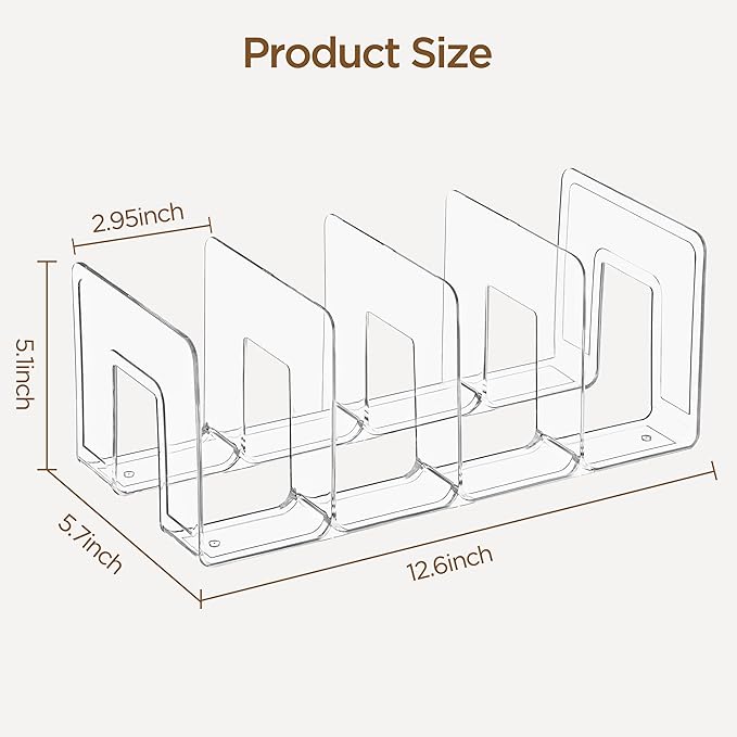HBlife Clear Acrylic Kids Shoe Rack for Closet Organizers and Storage, Small Shoe Rack 4 Sections Toddler Baby Shoe Storage Organizer Stackable Shoe Shelf,Desk File Sorter Book Purse Organizer(3 Pack)