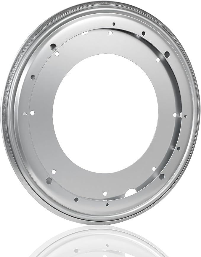 12-Inch Heavy Duty Lazy Susan Bearing, 1000LB Capacity Zinc Plated Turntable Hardware, for Smooth Rotation in Kitchen Cabinet, DIY Projects, Serving Tray Base (1-Pc)