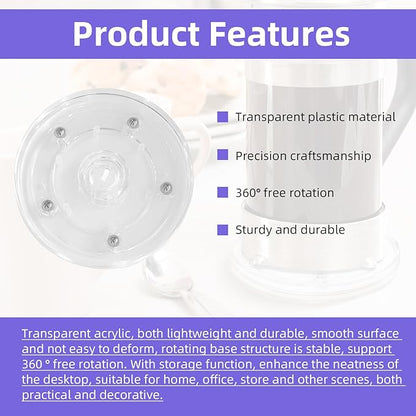 8-Piece Set (2" to 8") Small Lazy Susan Turntable-360° Rotating, Durable & Space-Saving | Multi-Size for Spices, Makeup, Crafts, Office | Non-Slip Base for Smooth Spinning