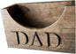 Qianly Wooden Dad Hat Holder Box Hat Display Stand from Wife Baseball Hat Storage Rack Cap Organizer for Boyfriend