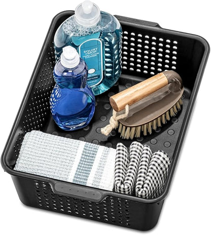 madesmart Medium Storage Basket, Granite