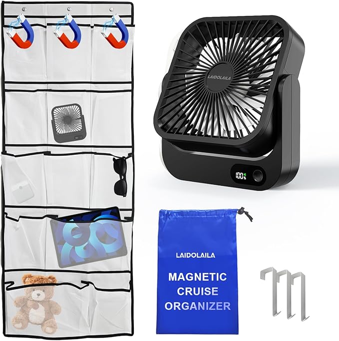 Cruise Ship Approved Fan Magnetic Cruise Door Organizer