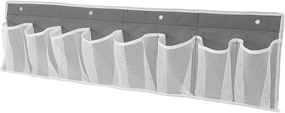 Rv Shoe Storage Bag 8-grid Non-woven Fabric Hanging Organizer Breathable Bedside Closet Shoe Storage for Camper Gray